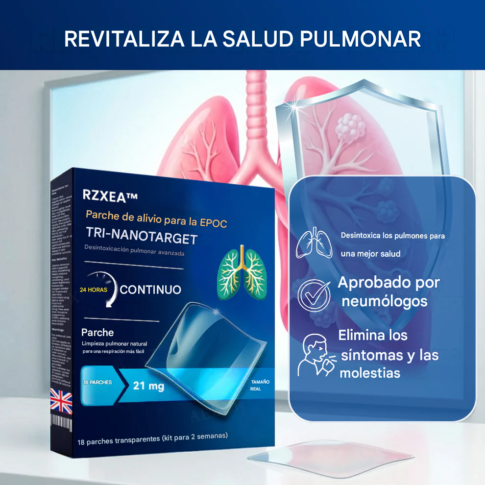 Parche Tri-NanoTarget para el alivio de la EPOC 🔬 Respira por ti en 10 minutos
