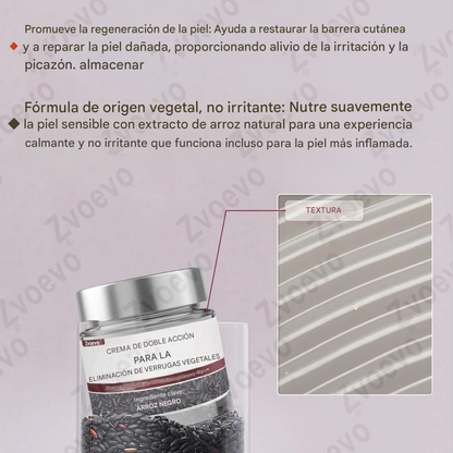 Crema reparadora de piel con esencia de arroz negro Zvoevo® ⚕️ Certificada por la FDA