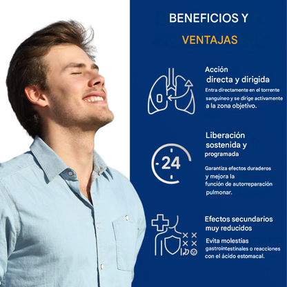 Parche Tri-NanoTarget para el alivio de la EPOC 🔬 Respira por ti en 10 minutos