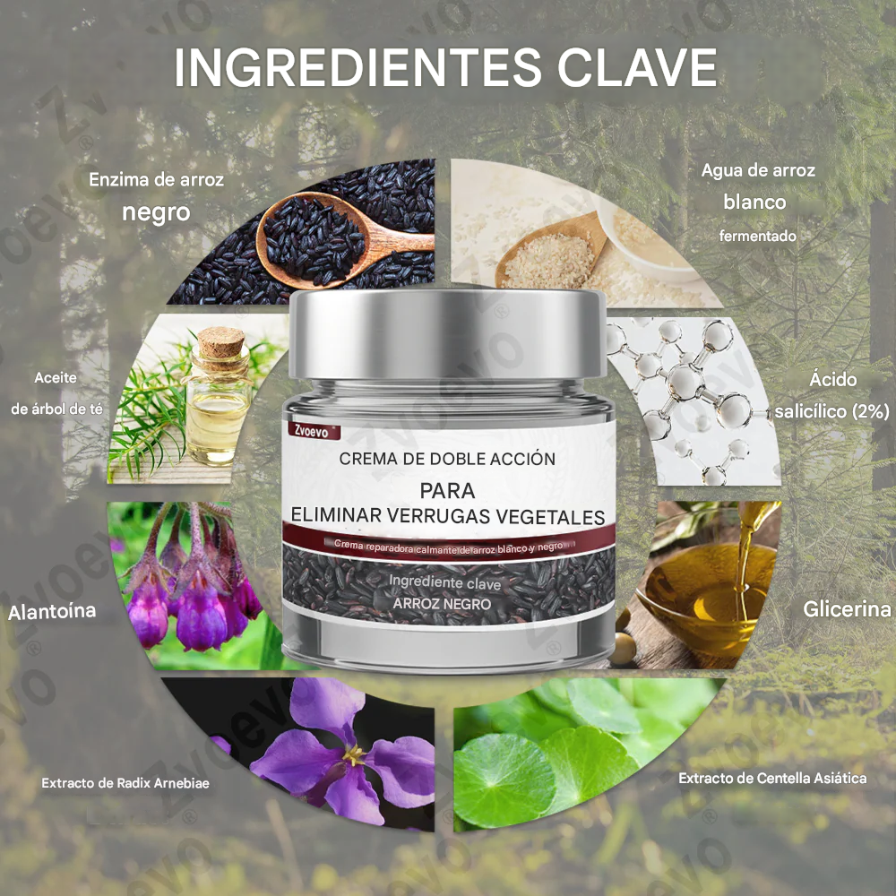 Crema reparadora de piel con esencia de arroz negro Zvoevo® ⚕️ Certificada por la FDA