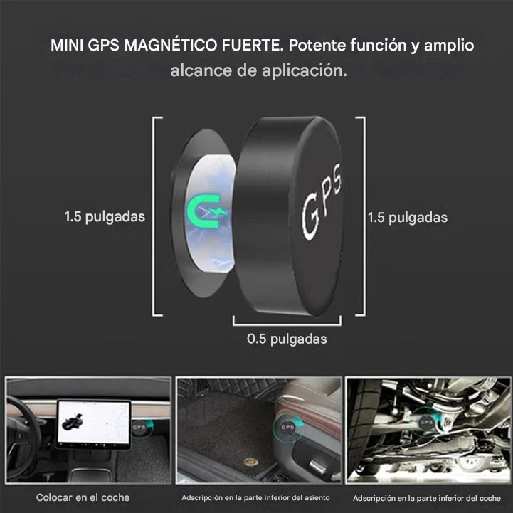Rastreador GPS magnético Lyseemin™ EasyFind Mini actualizado en 2025