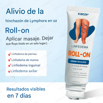 Crema roll-on KUBOZN® para drenaje linfático y alivio de la hinchazón