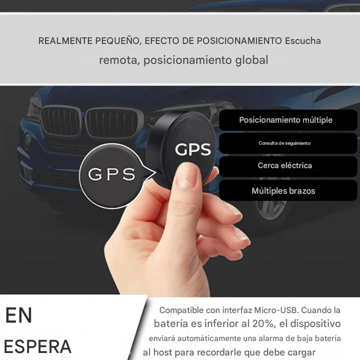 Rastreador GPS magnético Lyseemin™ EasyFind Mini actualizado en 2025