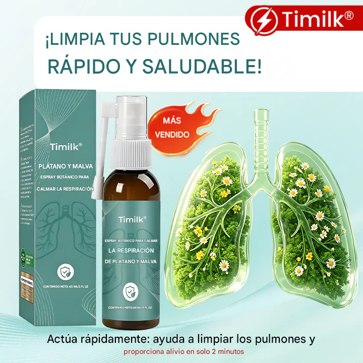 Spray botánico calmante para el aliento de plátano y malva