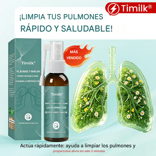 Spray botánico calmante para el aliento de plátano y malva