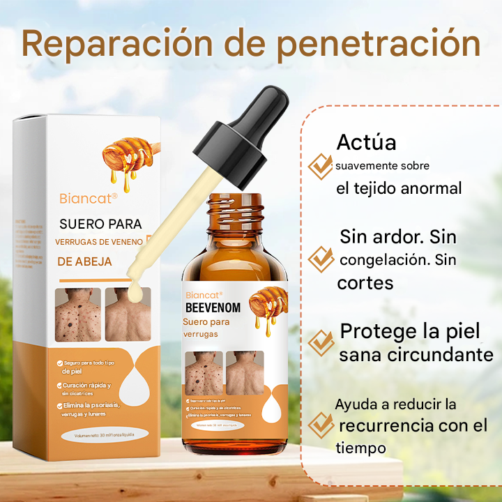 Suero en forma de gota para verrugas Biancat® BeeVenom