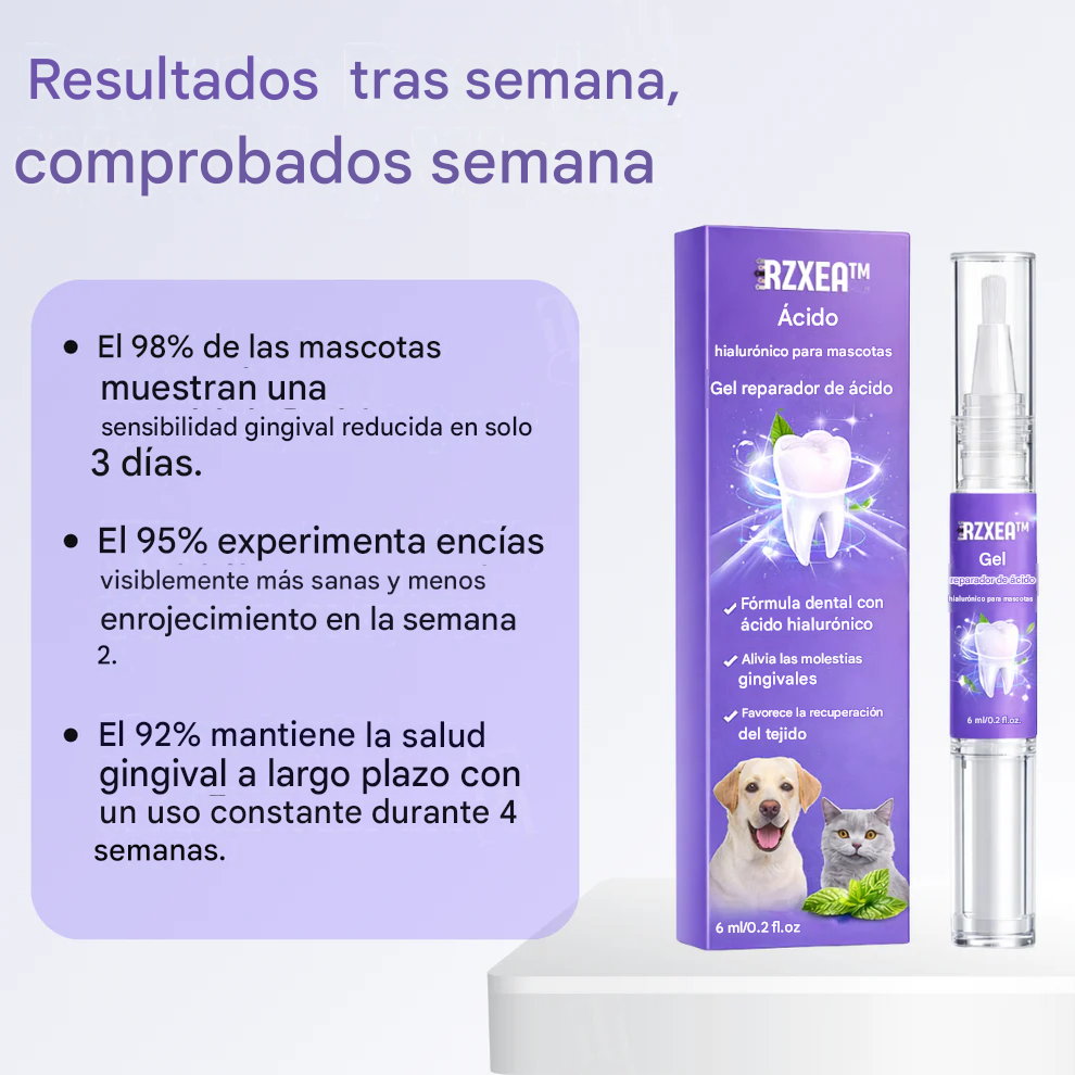 Gel reparador de ácido hialurónico para mascotas