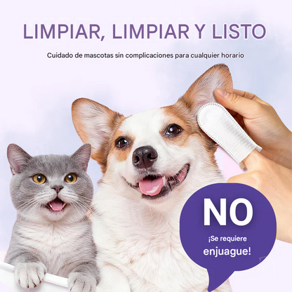 Caja X50 Guantes de limpieza de oídos para mascotas