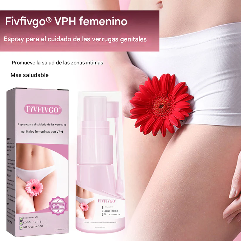 Spray Fivfivgo® para el cuidado de las verrugas genitales femeninas causadas por el VPH