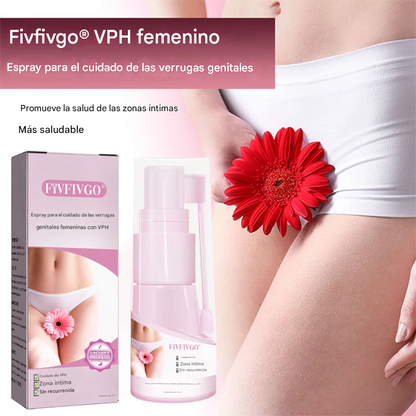 Spray Fivfivgo® para el cuidado de las verrugas genitales femeninas causadas por el VPH