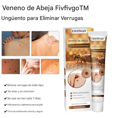 Ungüento Fivfivgo™ para eliminar verrugas con veneno de abeja