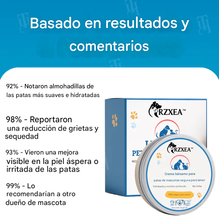 Crema bálsamo para patas de mascotas a prueba de lamidas