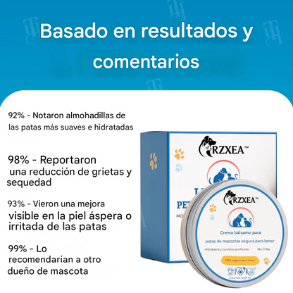 Crema bálsamo para patas de mascotas a prueba de lamidas