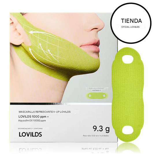 LOVILDS™ 🌵Mascarilla facial con forma de V y forma de oreja colgante - Hidratante de cactus