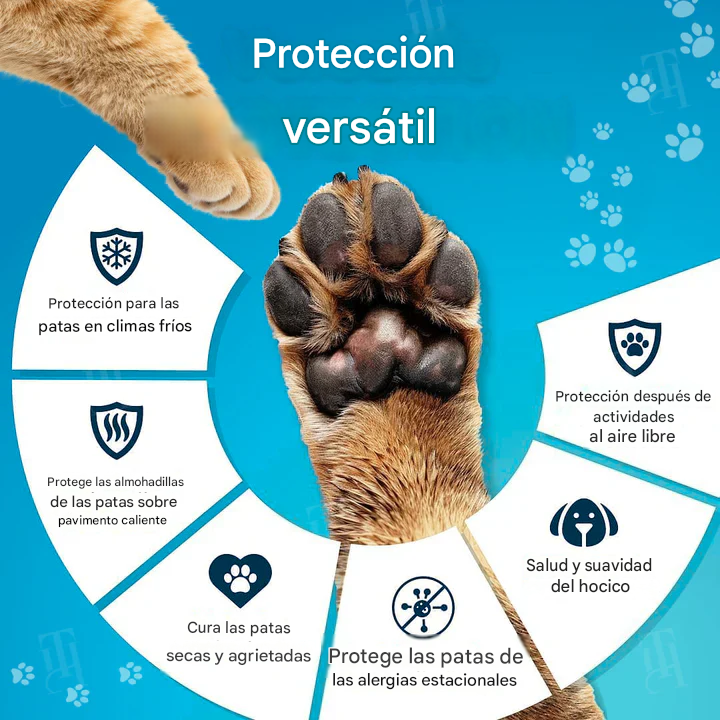 Crema bálsamo para patas de mascotas a prueba de lamidas